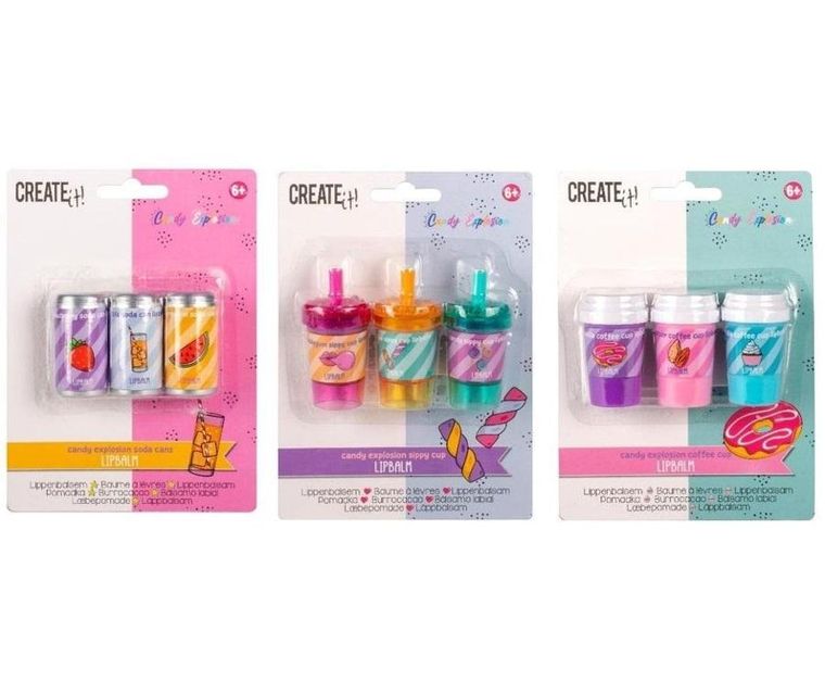 Create it! balsam do ust, napoje, 3 szt.