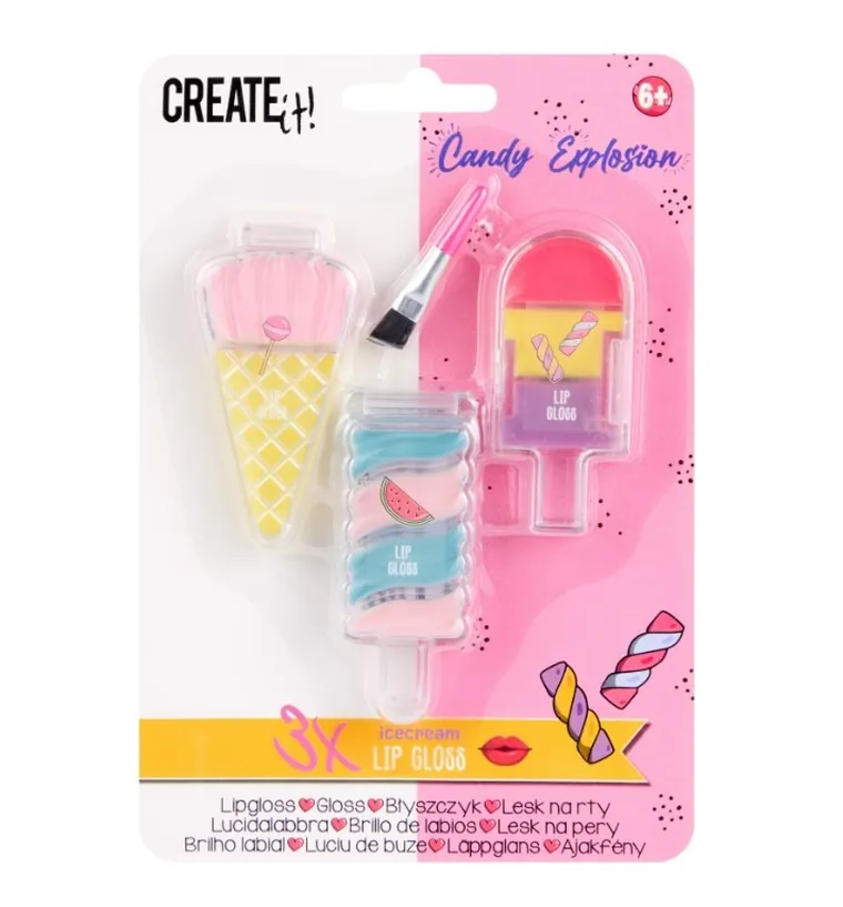 Create It! Candy, balsam do ust, lody, 3 szt.