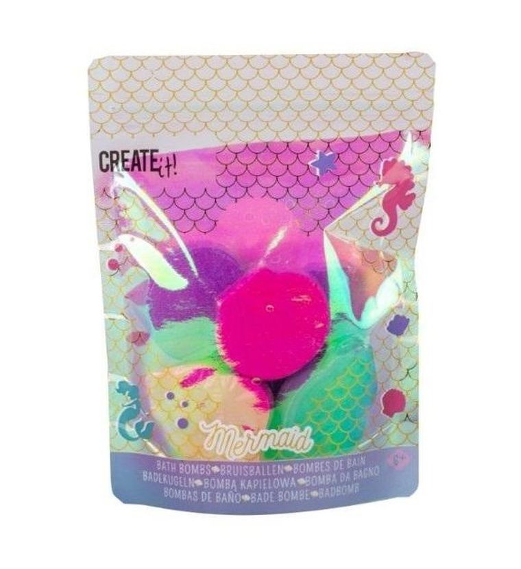 Create It! Mermaid, bomby do kąpieli, 6 szt.