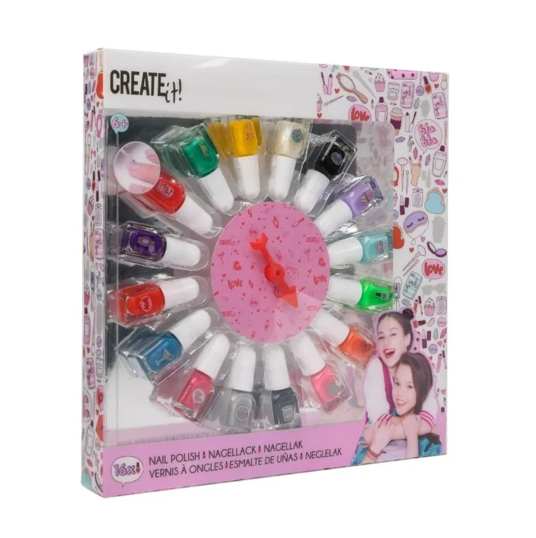 Create It! zestaw lakierów do paznokci, 16 kolorów