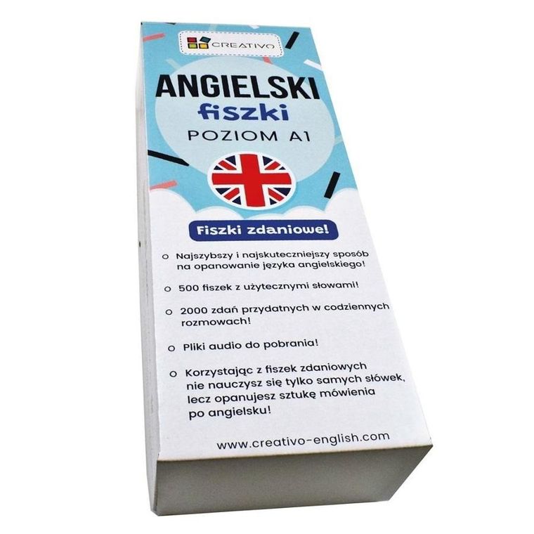 Creativo. Angielski. Fiszki zdaniowe. Poziom A1