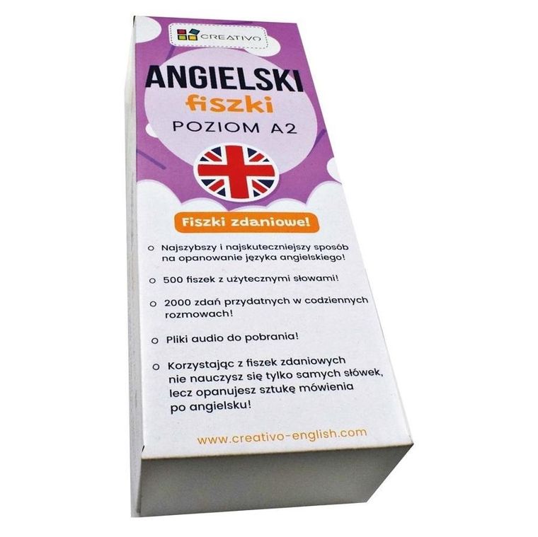Creativo. Angielski. Fiszki zdaniowe. Poziom A2