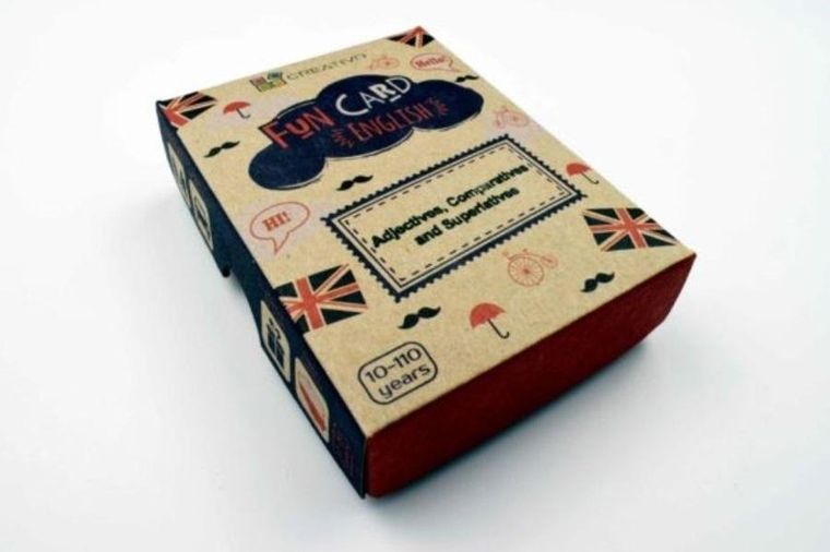 Creativo. Fun Card English. Adjectives, Comparatives