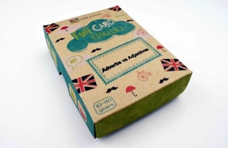 Creativo. Fun Card English. Adverbs vs Adjectives