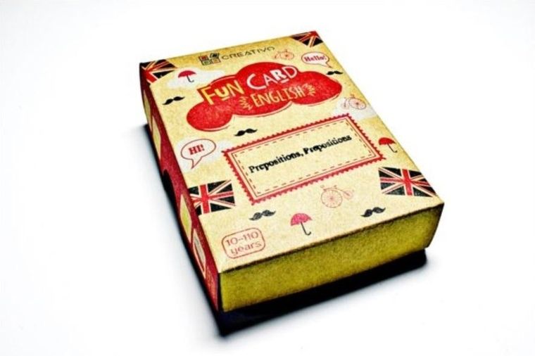 Creativo. Fun Card English. Presposition,Preposition