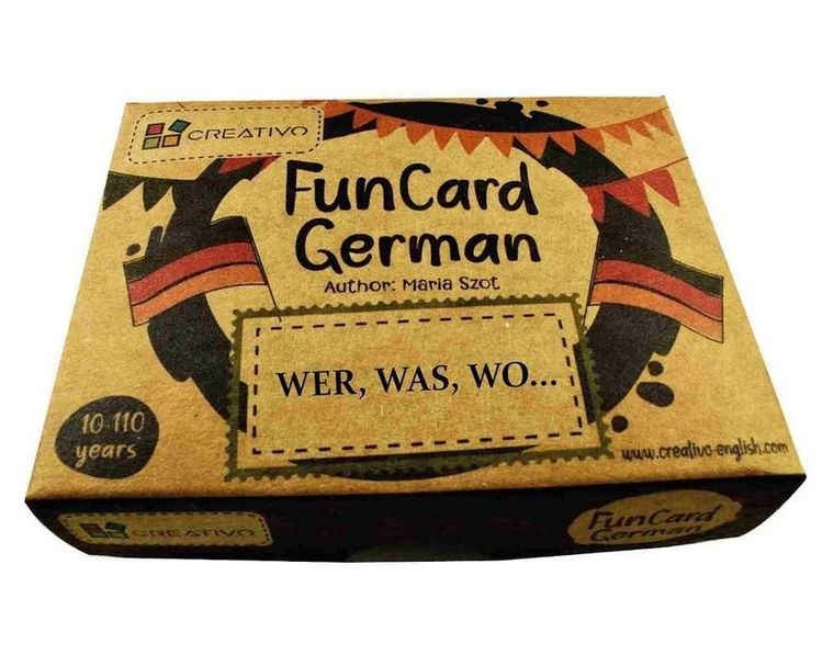 Creativo. Fun Card German. Wer, Was, Wo. Fiszki
