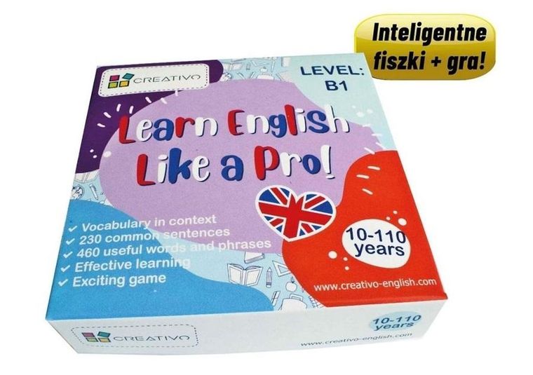 Creativo. Learn English Like a Pro. Fiszki + gra B1