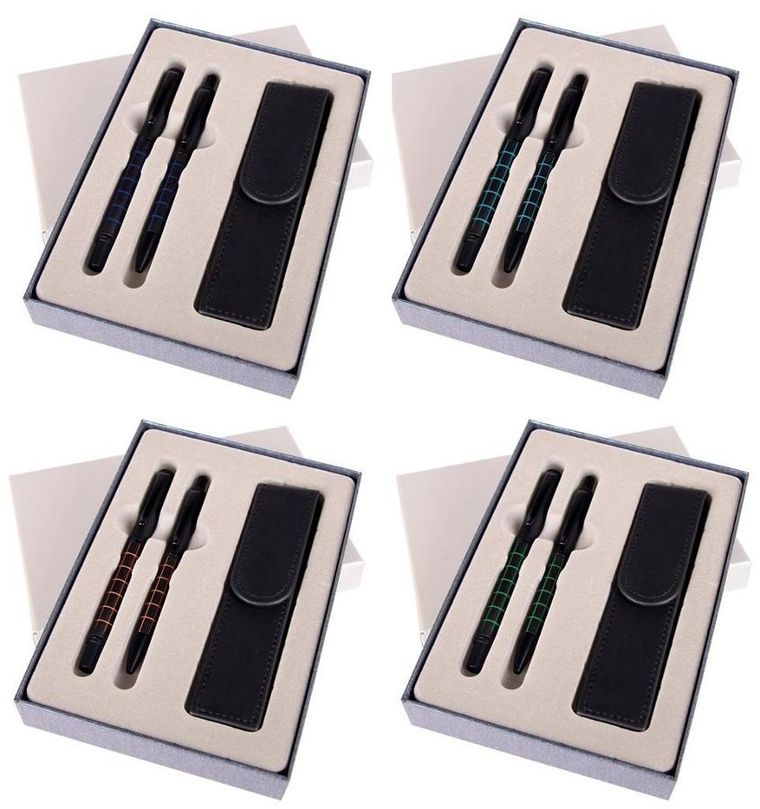 Cresco, długopis automatyczny i pióro wieczne w etui, Dorian