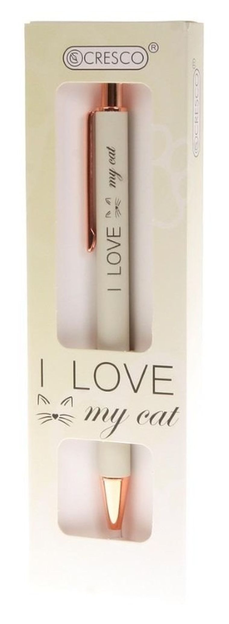 Cresco, długopis w etui, I Love My Cat