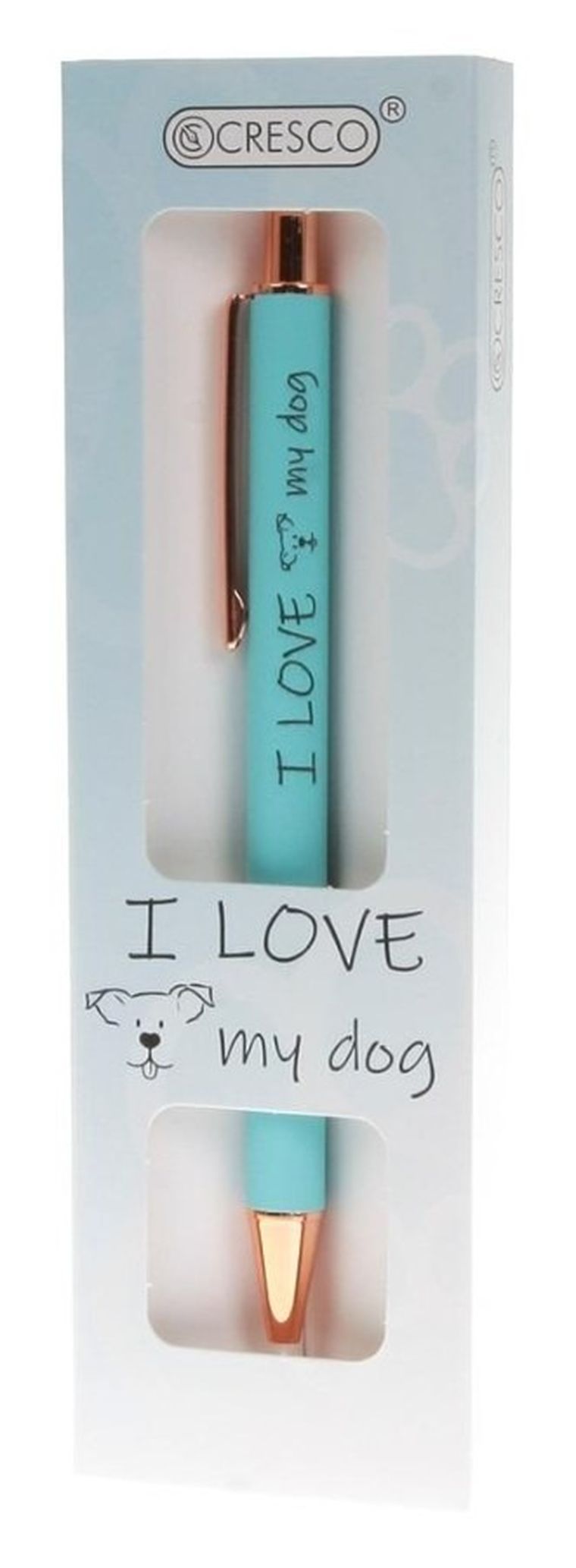 Cresco, długopis w etui, I Love My Dog