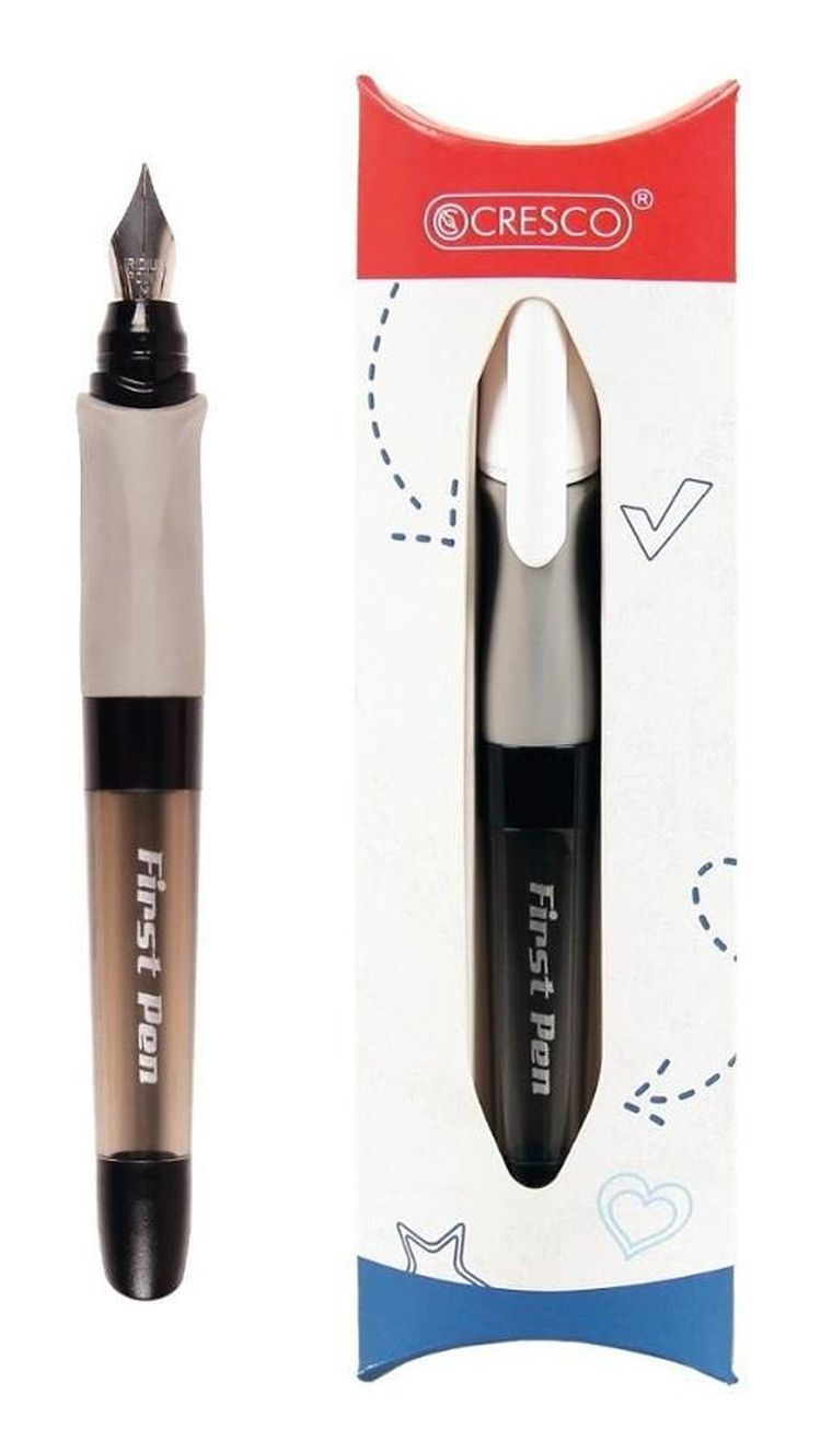Cresco, First Pen, pióro wieczne do nauki pisania, czarne