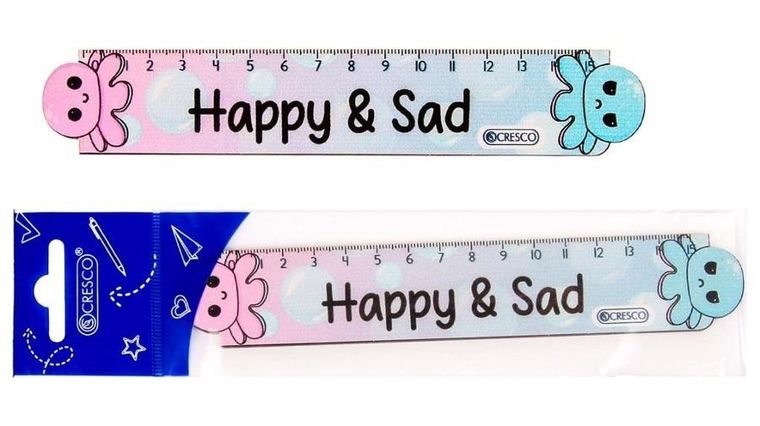 Cresco, linijka drewniana, Ośmiornica, 15 cm