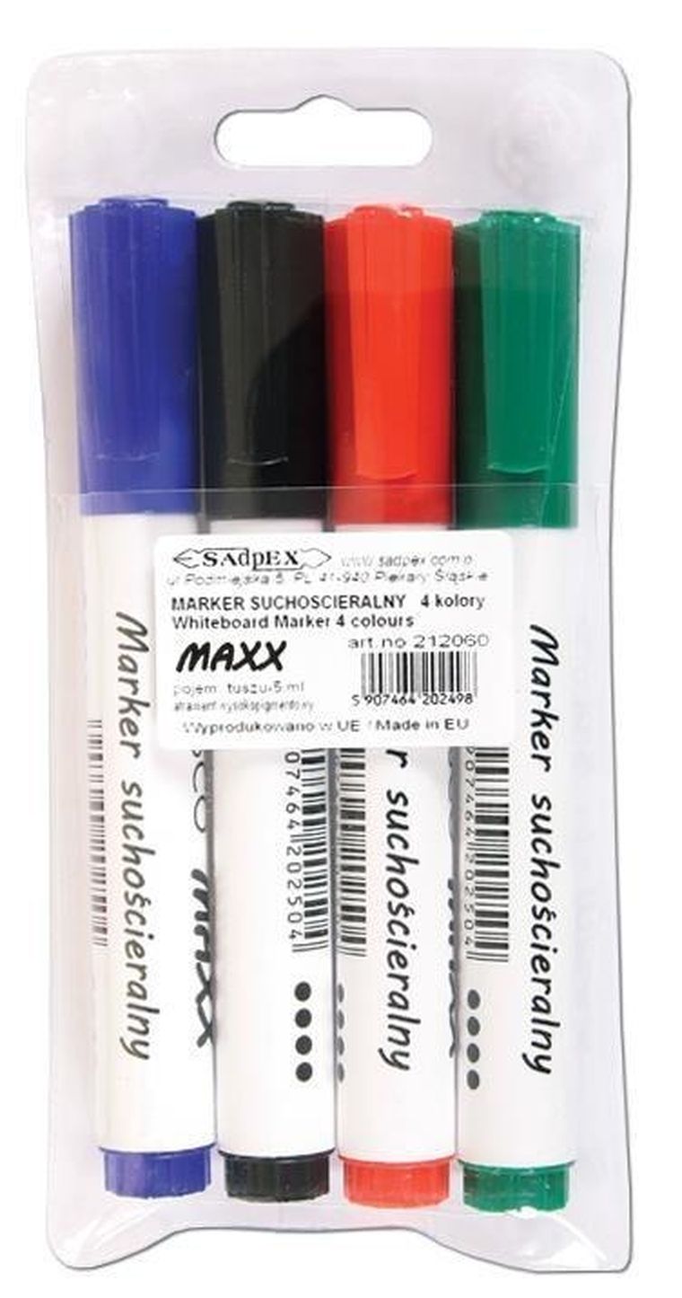 Cresco, marker suchościeralny, Maxx, 4 kolory