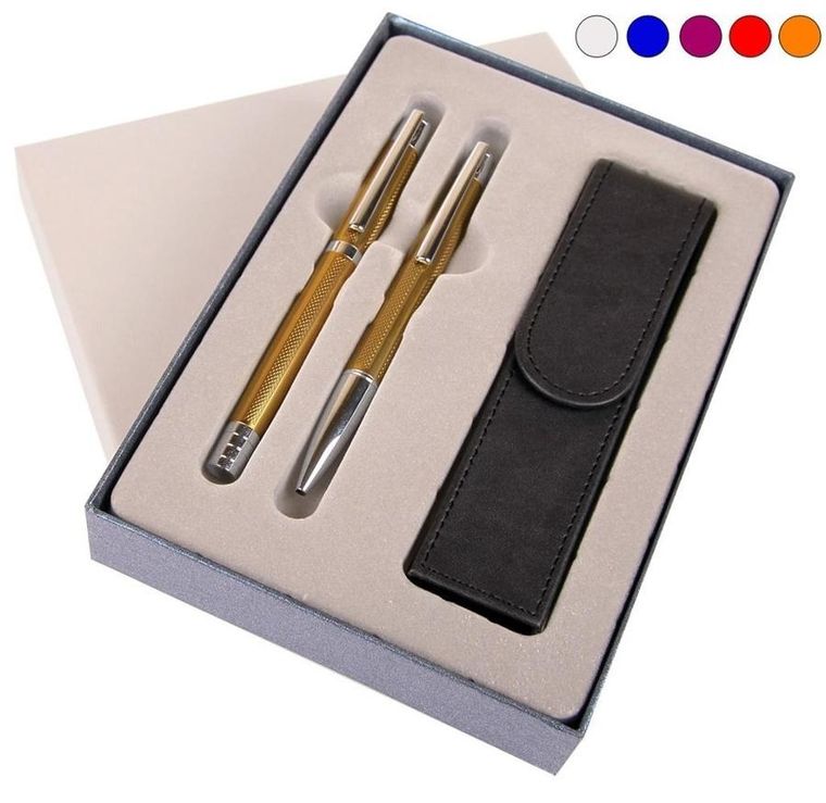 Cresco, pióro + długopis Elegant, w etui