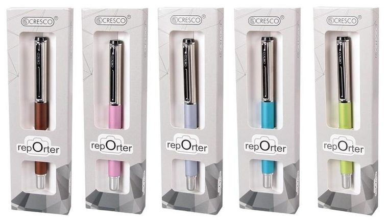 Cresco, Reporter, pióro kulkowe na naboje w etui, Pastel