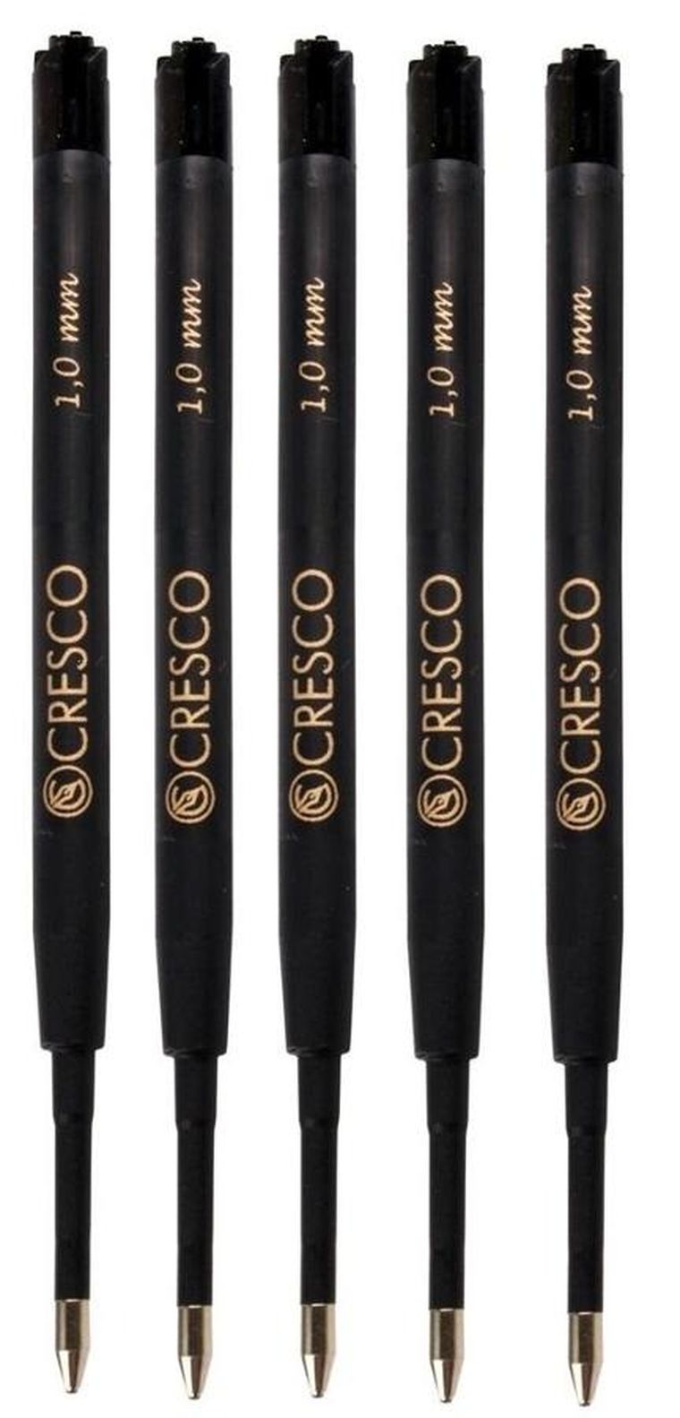Cresco, wkład do długopisów, Non Stop, czarny, 1,0 mm