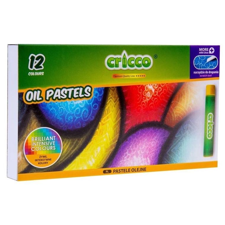 Cricco, pastele olejne, 12 kolorów