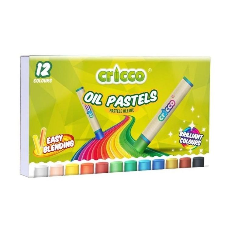 Cricco, pastele olejne, 12 kolorów