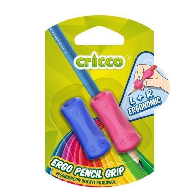 Cricco, Soft Grip, nakładki na ołówek i kredki, 2 szt.
