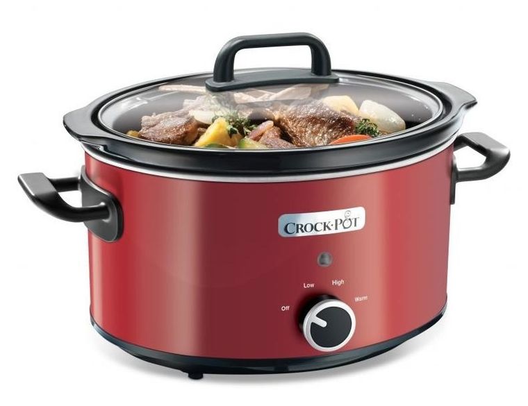 Crock-Pot, wolnowar, Scv400rd-050 3.5l, czerwony