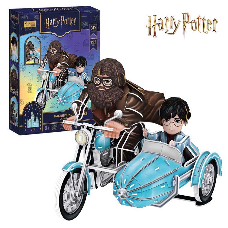 Cubic Fun, Harry Potter Motocykl Hagrida, puzzle 3D, 192 elementy