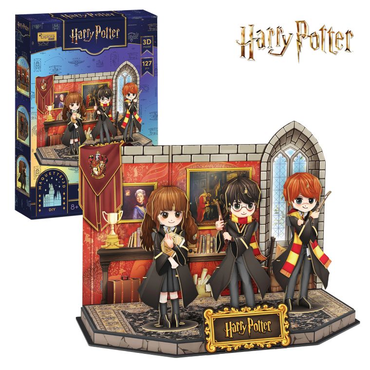 Cubic Fun, Harry Potter Pokój wspólny Gryffindoru, puzzle 3D, 113 elementó