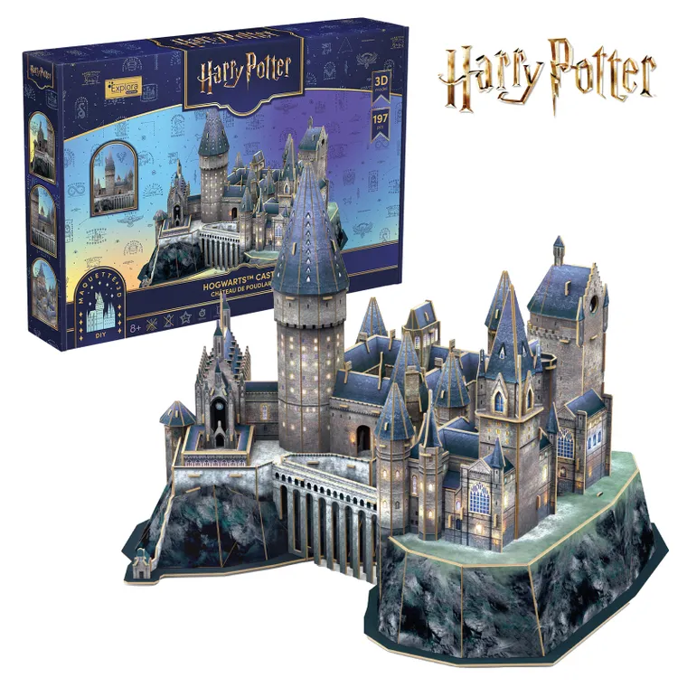 Cubic Fun, Harry Potter Zamek Hogwart, puzzle 3D, 197 elementów