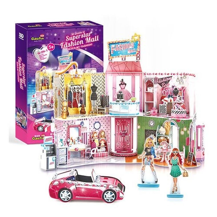 Cubic Fun, Modne Centrum Handlowe, puzzle 3D, 157 elementów