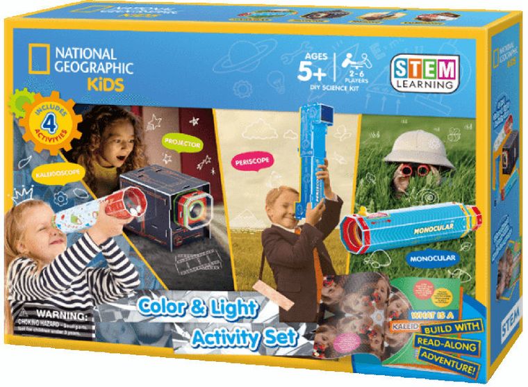 Cubic Fun, National Geographic, Zestaw aktywności z kolorem i światłem, puzzle 3D