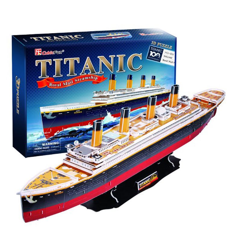 Cubic Fun, Titanic, puzzle 3D, 113 elementów
