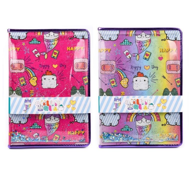 Cubie Squad, Happy, notes, brokatowy, 1 szt.