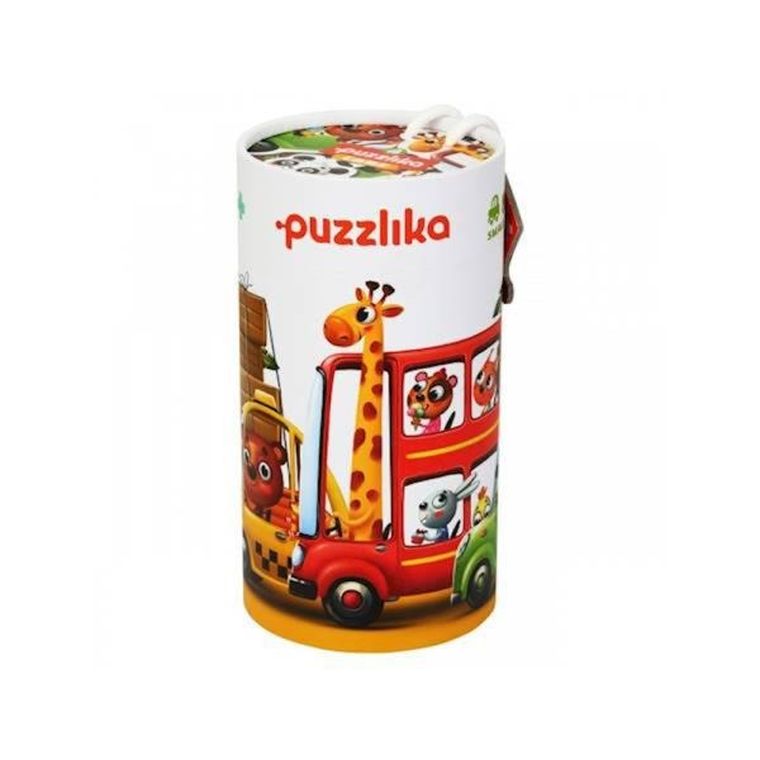 Cubika, samochody, puzzle drewniane, 20 elementów