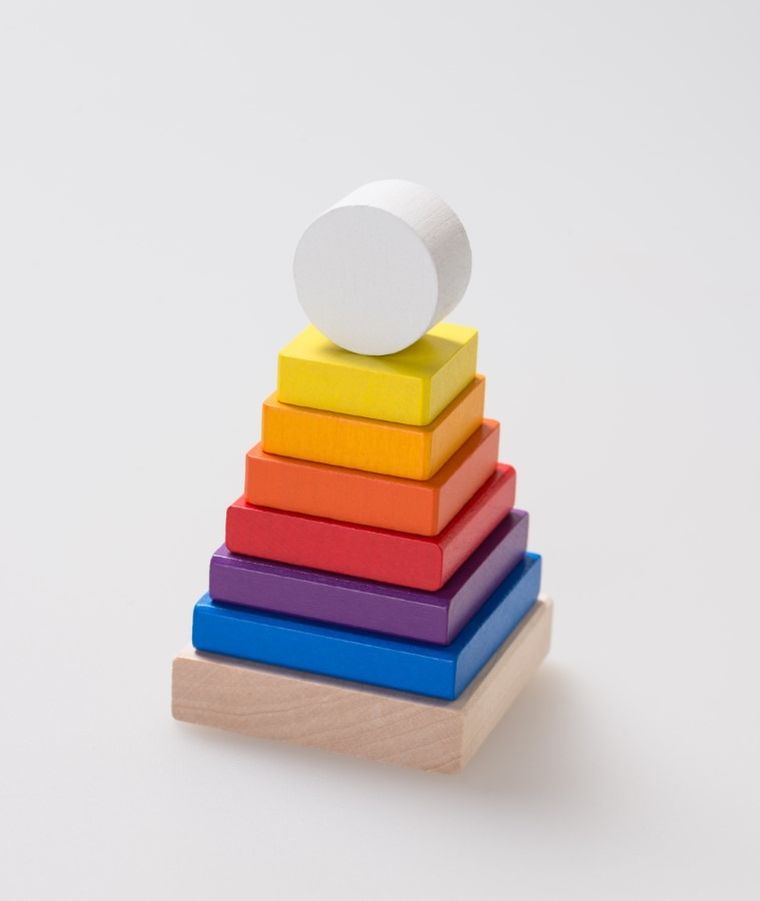 Cubika, Wieża, zabawka drewniana, 8 elementów