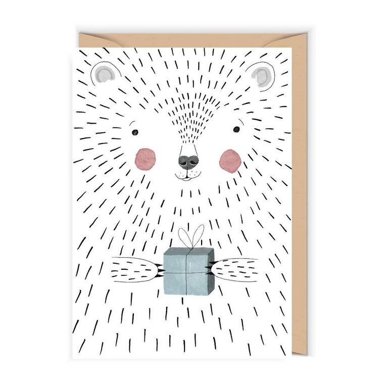 Cudowianki, karnet urodziny Miś polarny