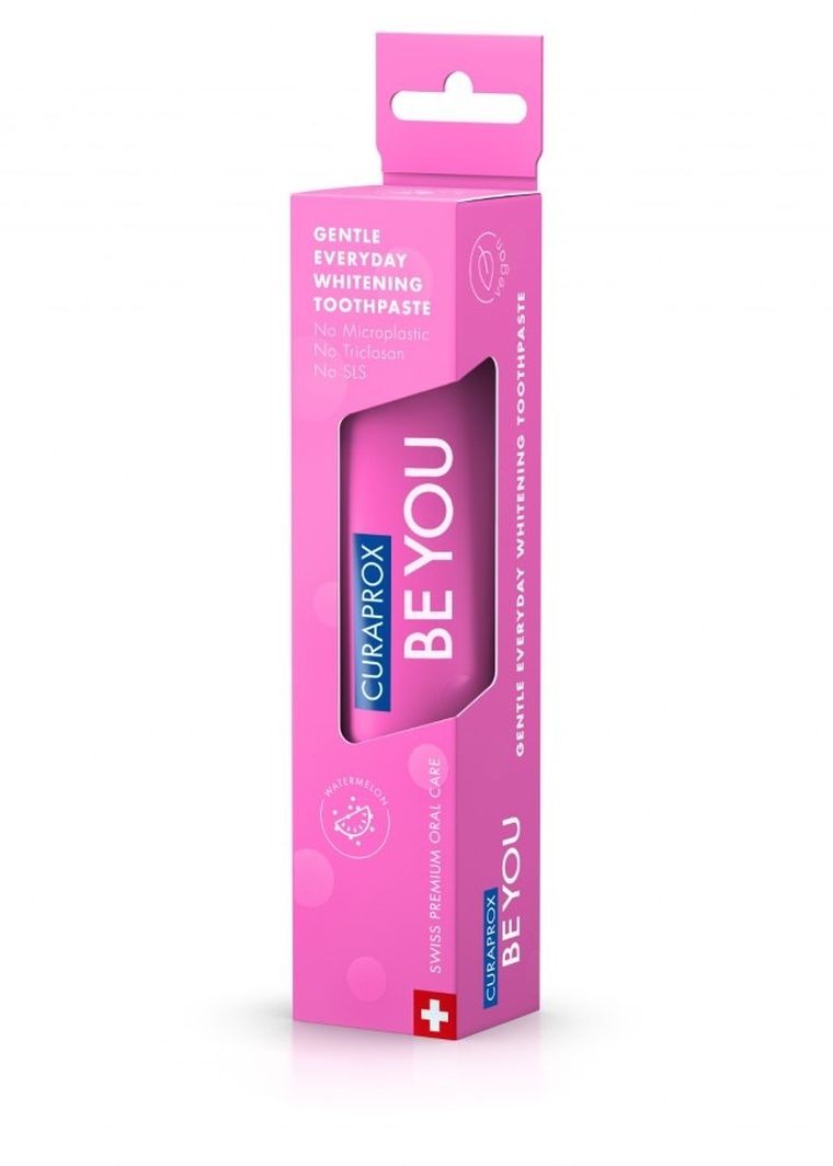 Curaprox, Be You, wybielająca pasta do zębów, pink, 60 ml