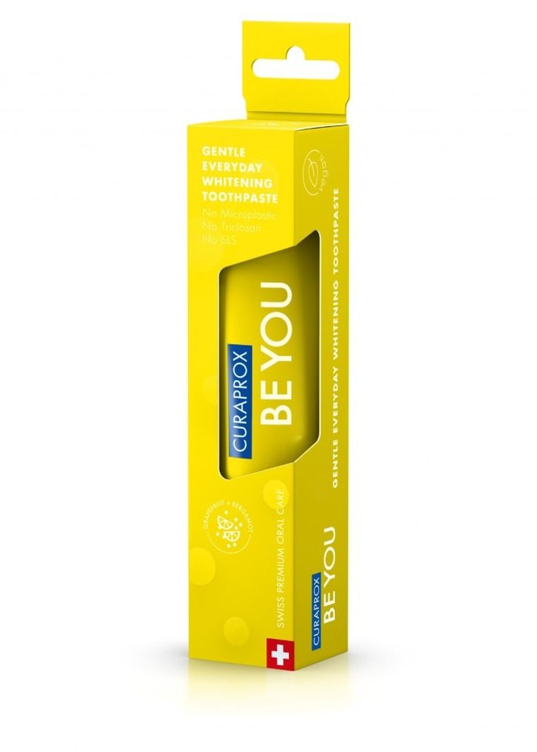 Curaprox, Be You, wybielająca pasta do zębów, yellow, 60 ml