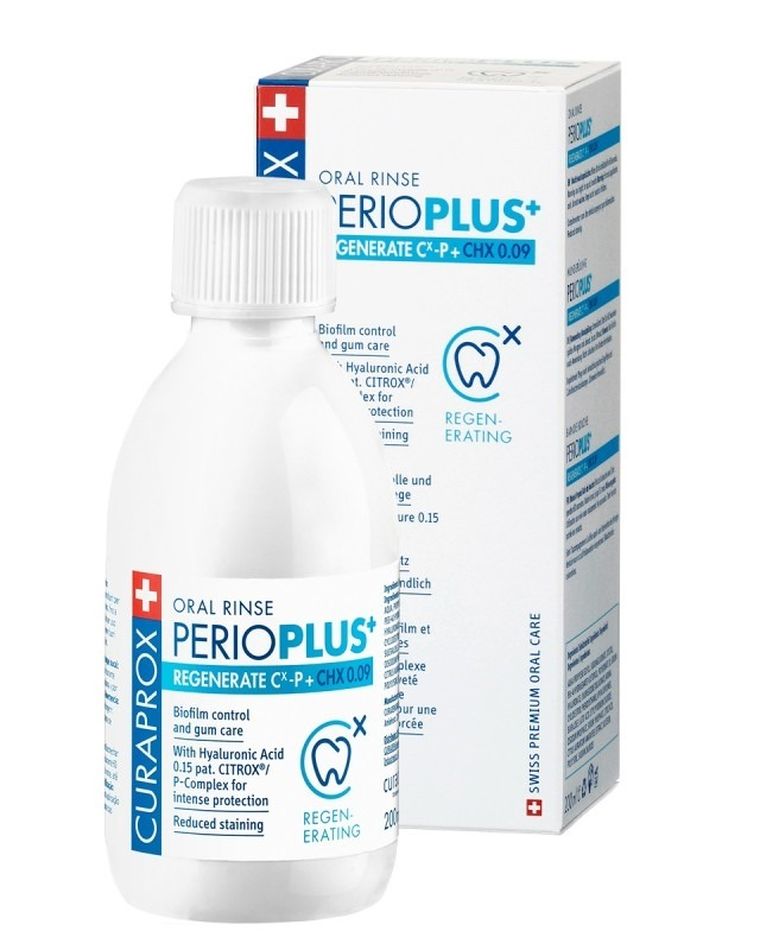 Curaprox, Perio Plus regenerate, płyn do płukania ust, 0,09%chx, 200 ml