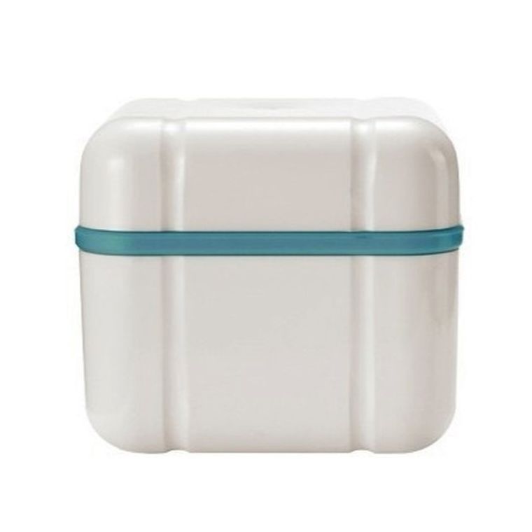 Curaprox, pojemnik na protezy i aparaty ruchome BDC111, biało-miętowy