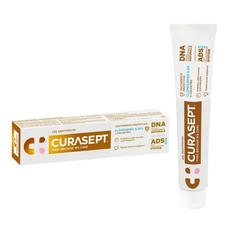 Curasept, pasta do zębów w żelu, 0,20%CHX ADS720 Protective z Colostrum + DNA, 75 ml