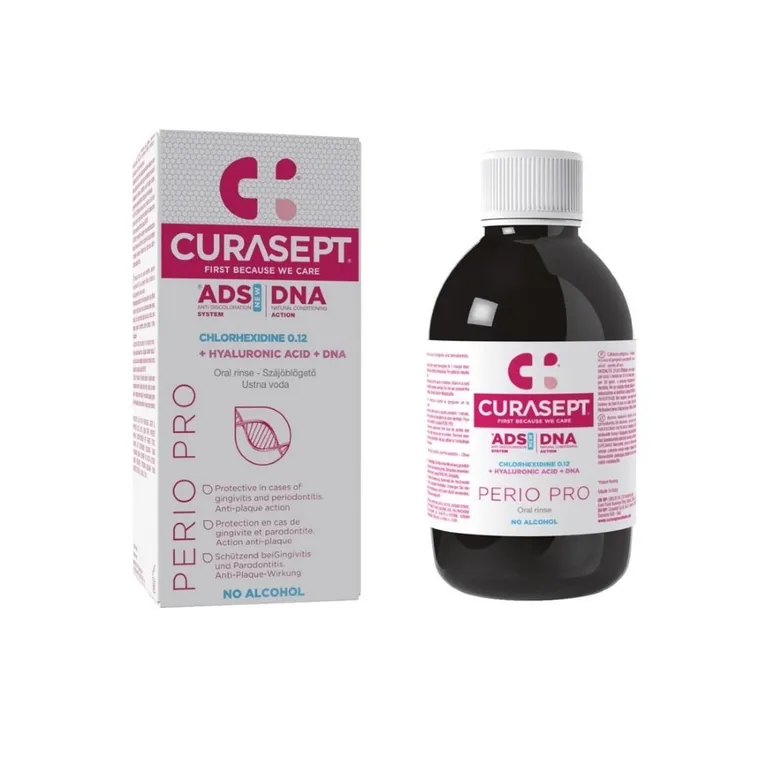 Curasept, płyn do płukania ust, 0,12%CHX ADS Perio + kwas hialuronowy + DNA - PERIO PRO, 200 ml