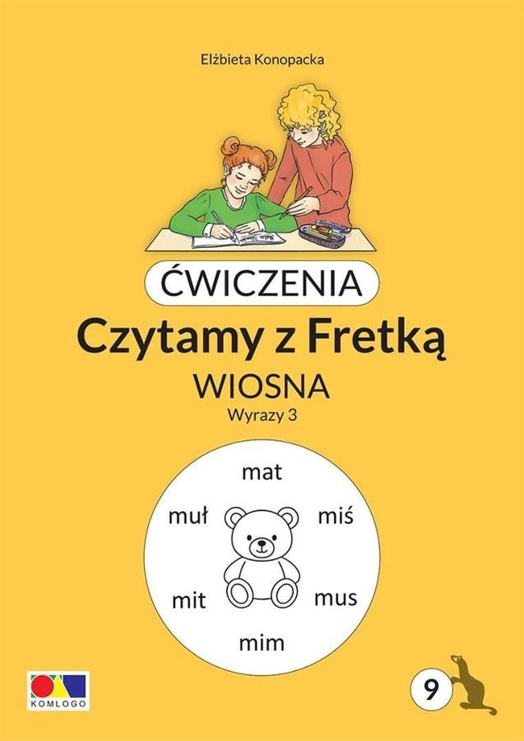 Ćwiczenia. Czytamy z Fretką. Część 9. Wiosna. Wyrazy 3