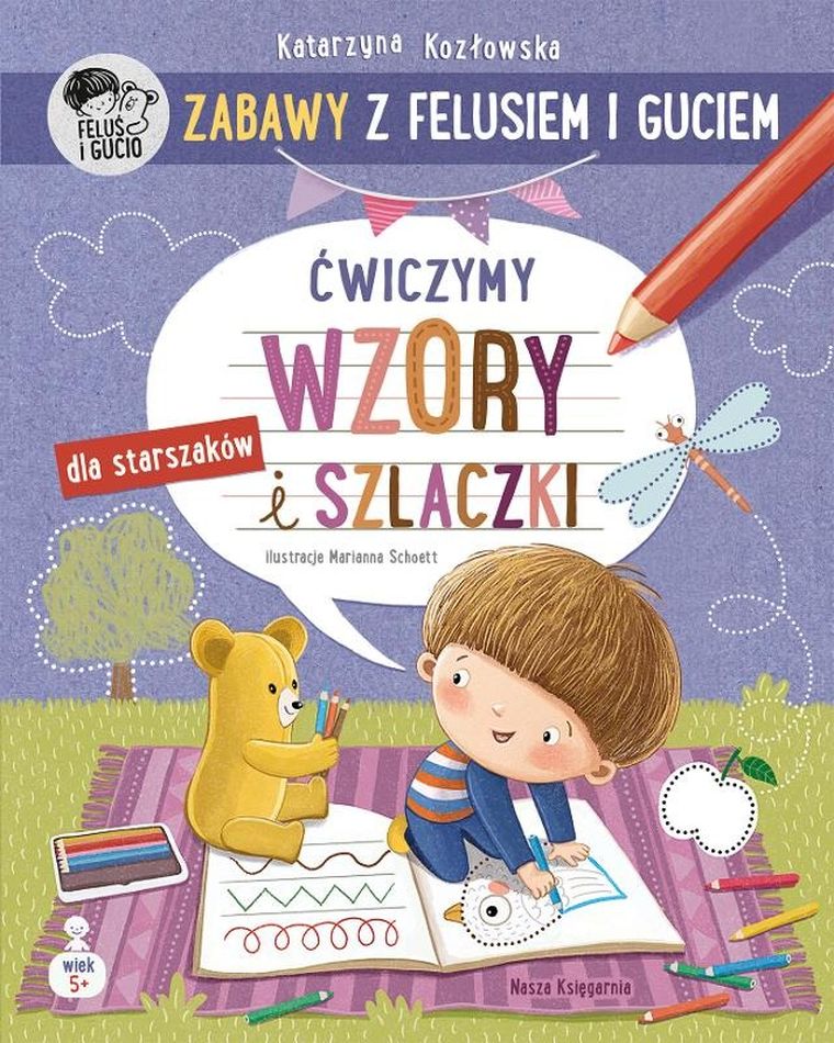 Ćwiczymy wzory i szlaczki. Zabawy z Felusiem i Guciem