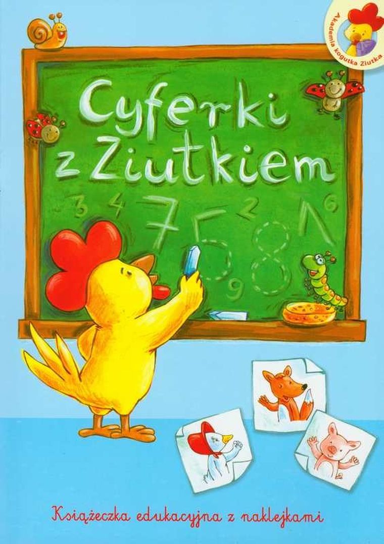 Cyferki z Ziutkiem. Książeczka edukacyjna z naklejkami, Skrzat