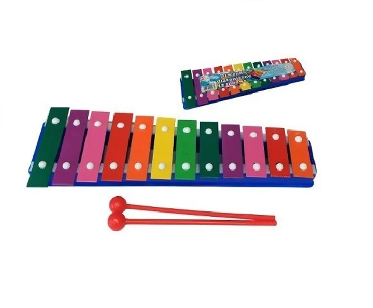 Cymbałki, dzwonki diatoniczne, 12 tonowe, kolorowe