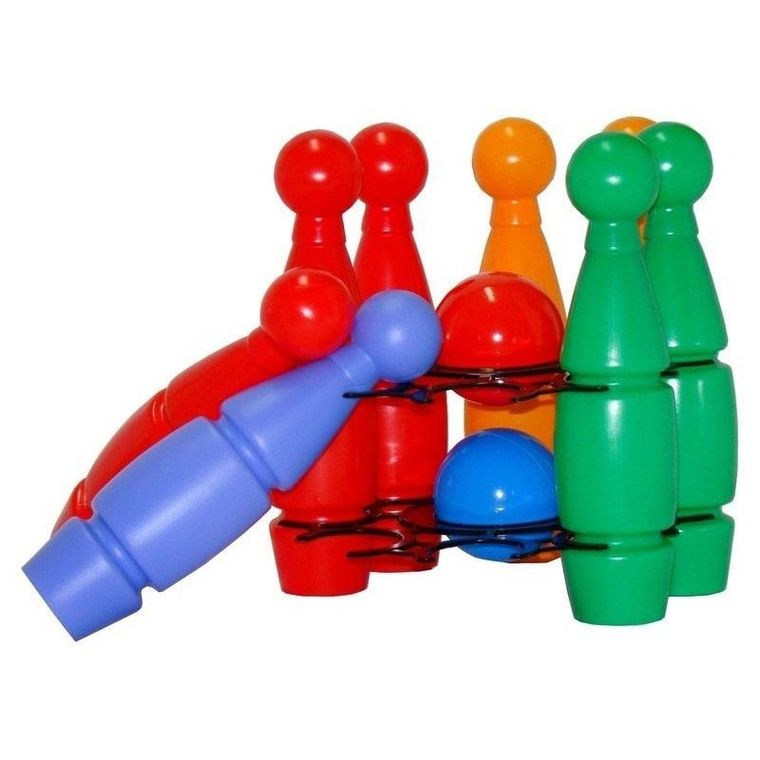 Czako, kręgle, małe, 8 szt.