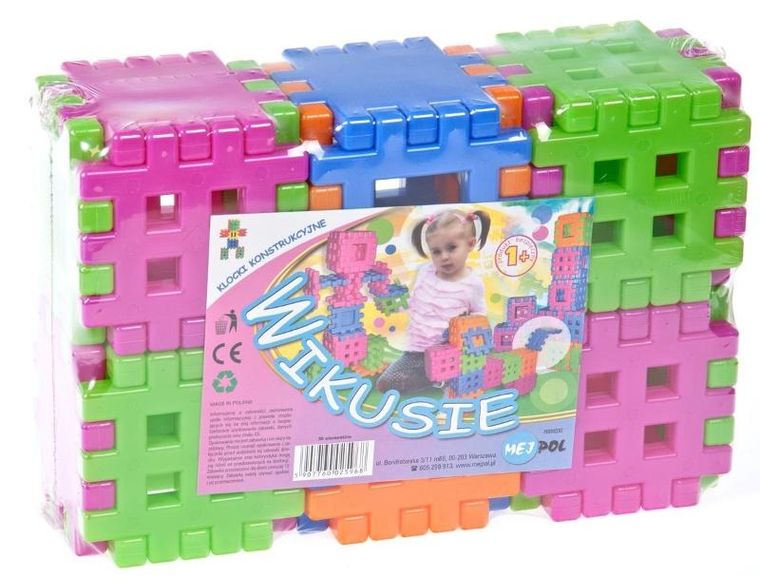 Czako, Wikusie, klocki konstrukcyjne, wafle, 36 elementów