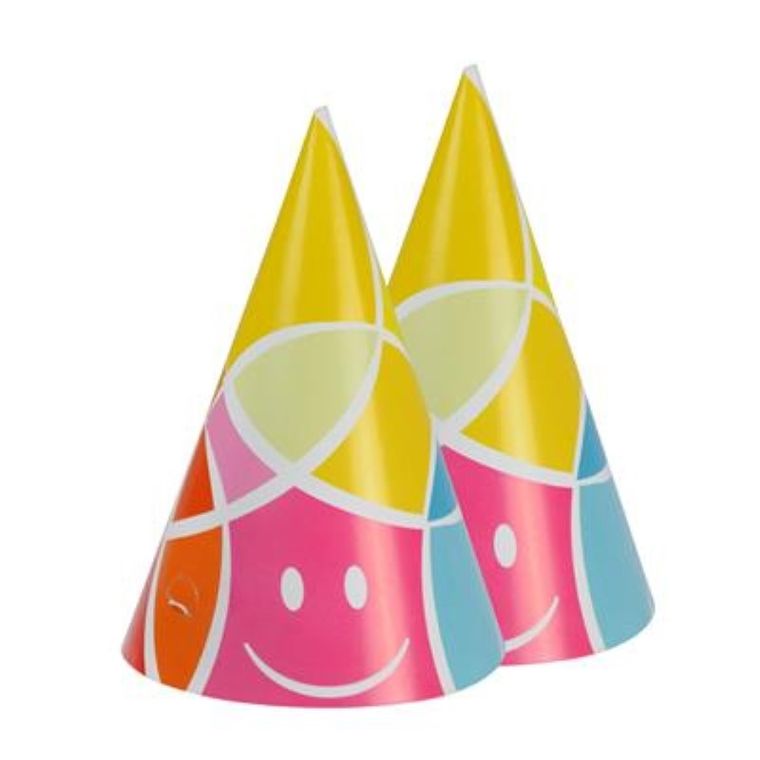Czapeczki urodzinowe, 6 szt.