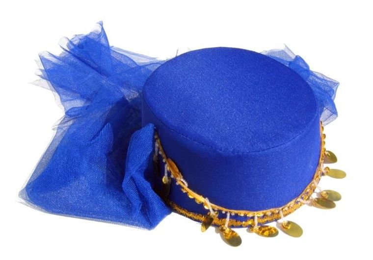 Czapka arabka, niebieska