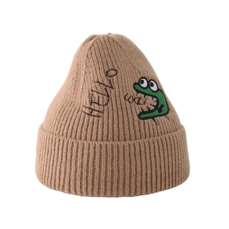 Czapka chłopięca, beżowa, Be Snazzy