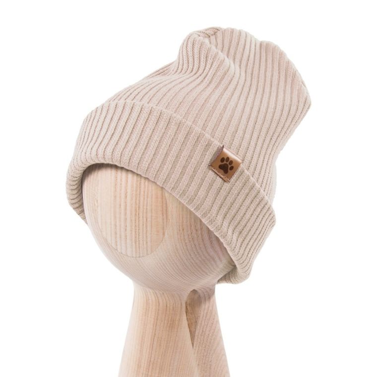 Czapka chłopięca, beżowa, Eevi